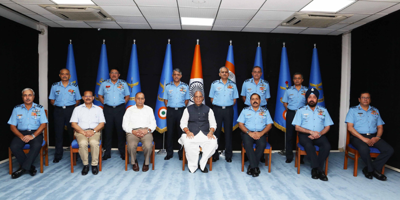 Rajnath Singh addressing inaugural session of Air Force Commander’s Conference