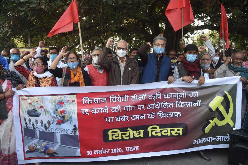 Farmers protest against Centre’s new farm laws