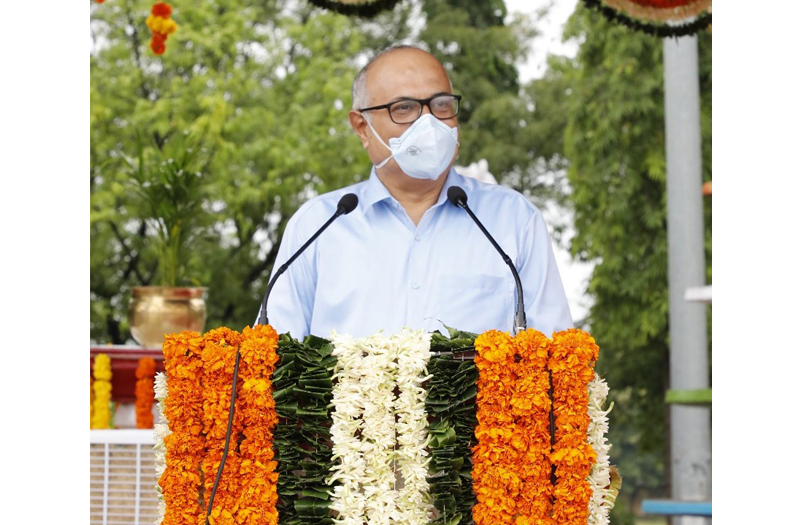 SCR General Manager Gajanan Mallya addresses Passing Out Parade of 83 women Sub-Inspector Cadets