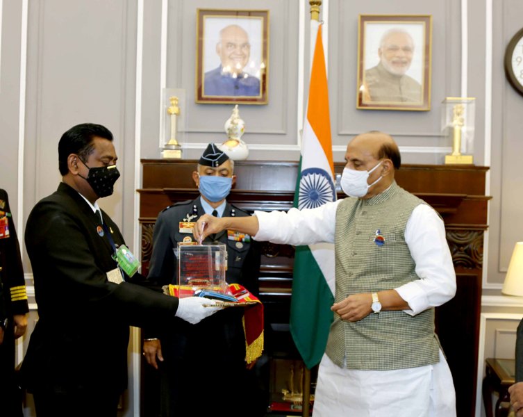Rajnath Singh makes contribution to Armed Forces Flag Day Fund