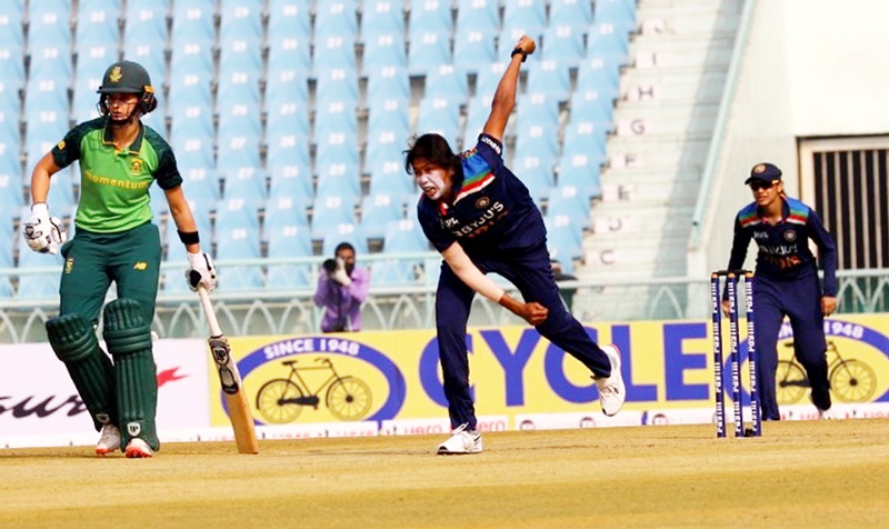India's Women team in action against South Africa