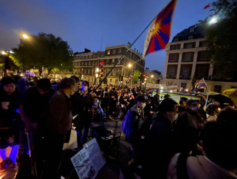 Remembering Tiananmen: Vigil held outside Chinese Embassy in London