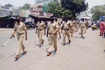 Anti-Covid lockdown in Mumbai