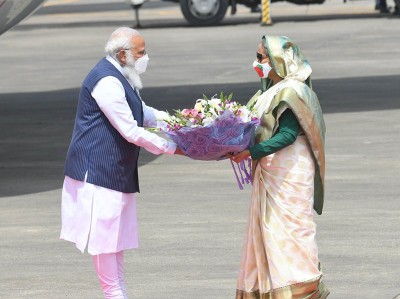 Gross violation of democratic ethics and model code of conduct: TMC writes to EC on Narendra Modi's Bangladesh visit