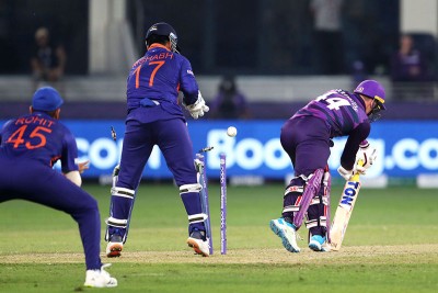 Glimpses of ICC T20 India-Scotland Match