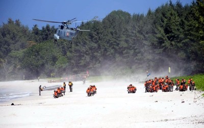 Indian Armed Forces' joint military exercise in Andaman