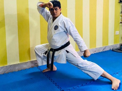 Hanshi Premjit Sen of Kolkata wins gold in National Master's E-Kata Championship