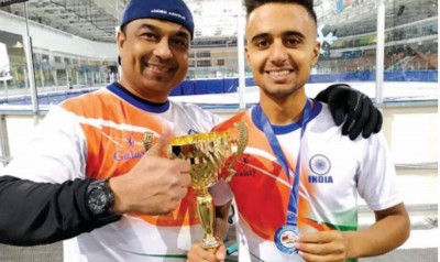 Basharat Mir's resolute temperament helps him to excel as Kashmir's top ice-skater