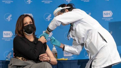 Vice President Kamala Harris receives second COVID-19 vaccine dose, urges people of America to get vaccinated 