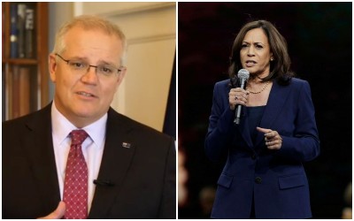 US VP Kamala Harris speaks with Australia PM Scott Morrison, discusses 'China' among other issues 