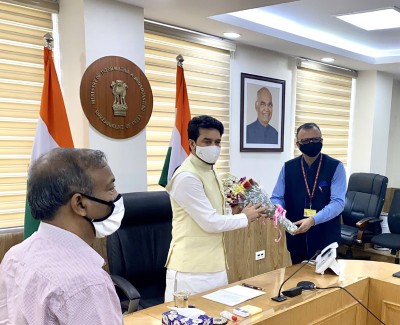 Anurag Thakur takes charge as Information and Broadcasting Minister