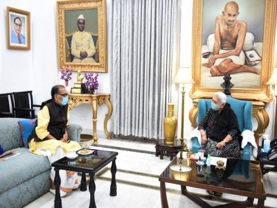 BJP UP in charge meets Guv Anandiben Patel amid speculations of cabinet expansion