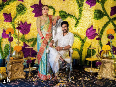 Ace badminton player Jwala Gutta and actor Vishnu Vishal get married in Hyderabad