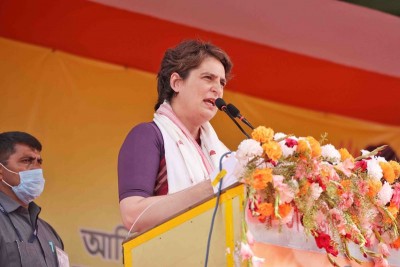 Priyanka Gandhi Vadra in Assam for poll campaign