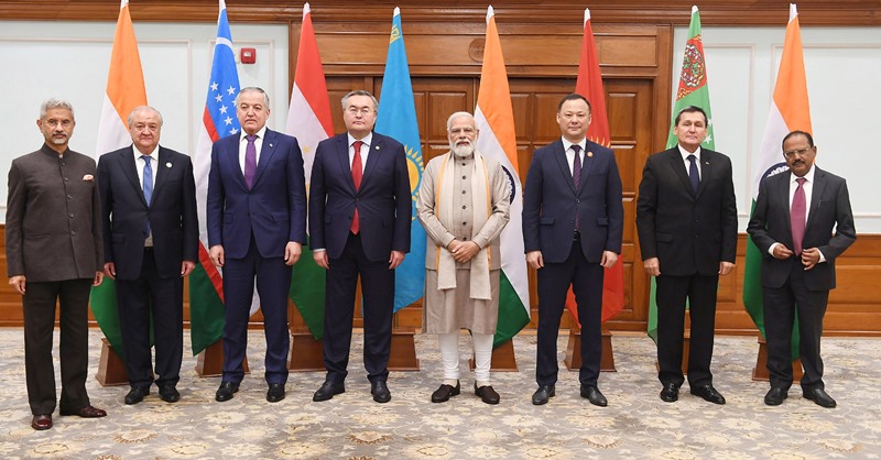 Modi meets Foreign Ministers of Central Asian Countries