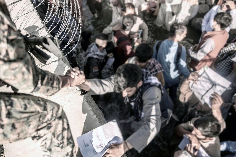 Afghanistan: Evacuation at Kabul Airport