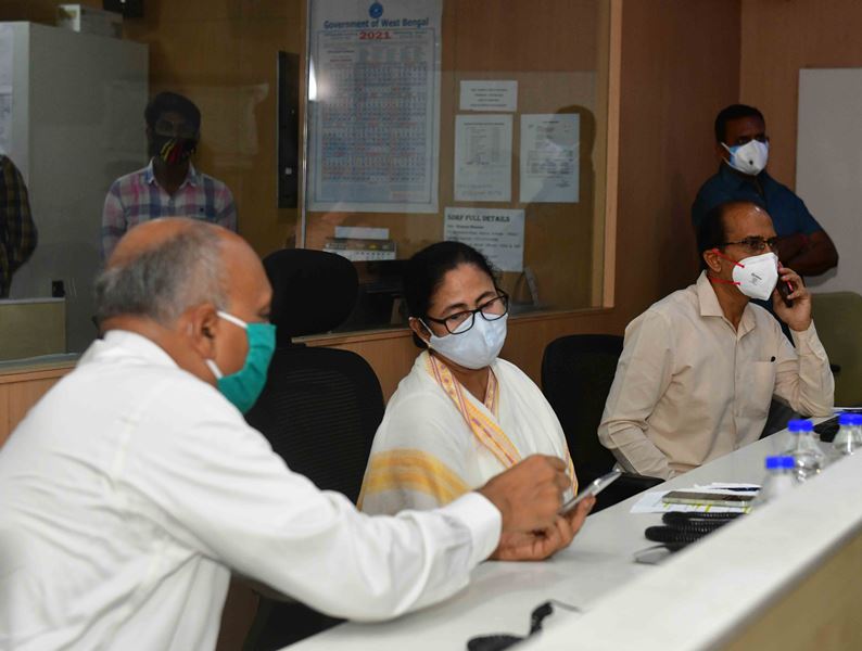 Bengal CM Mamata Banerjee monitors Cyclone Yaas