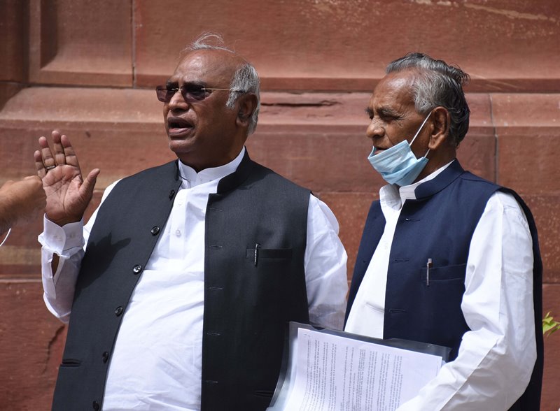 NCP chief Sharad Pawar in Parliament