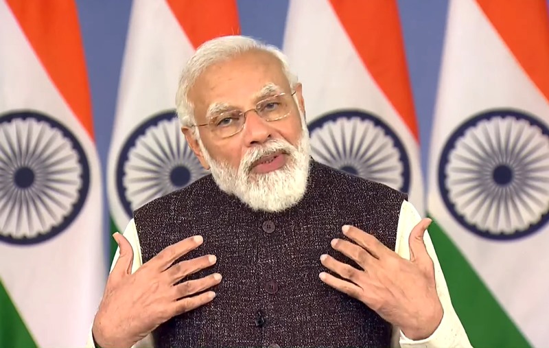 PM Modi addressing nation through video conferencing