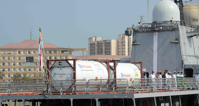 Oxygen tanks reach Mumbai