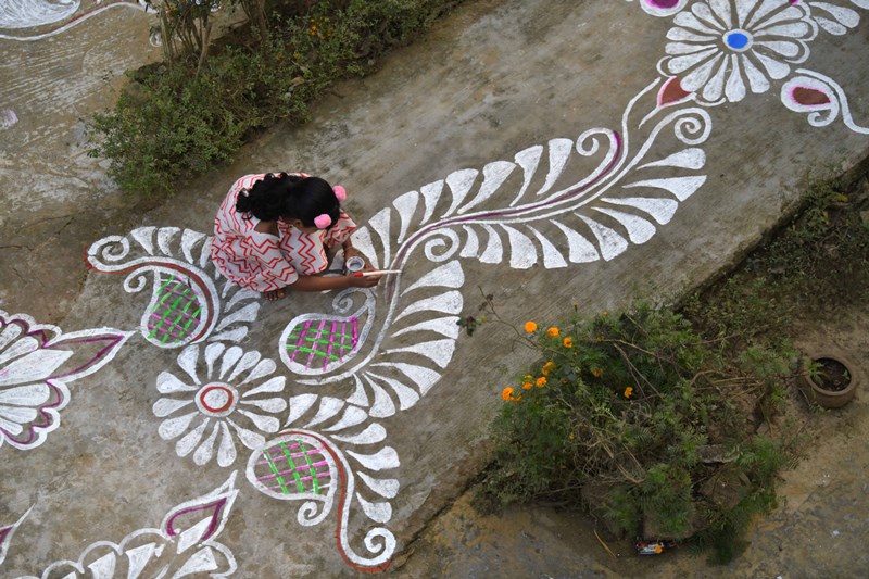 Celebration of Makar Sankranti in Agartala