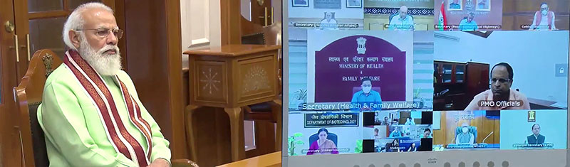 PM Modi chairs high-level COVID-19 review meeting