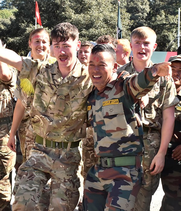 Indian Army, UK personnel celebrate Dussehra during India-UK Joint Military Training Exercise in Ranikhet