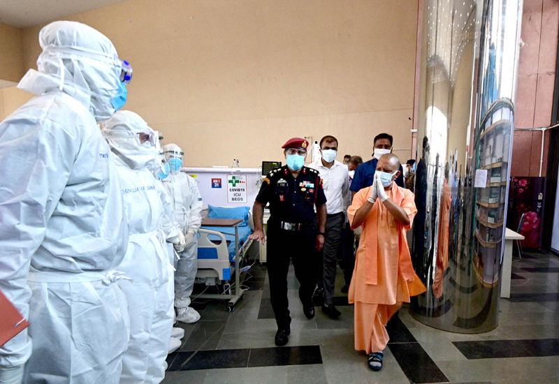 Yogi Adityanath inaugurates Atal Bihari Vajpayee Covid Hospital in Lucknow
