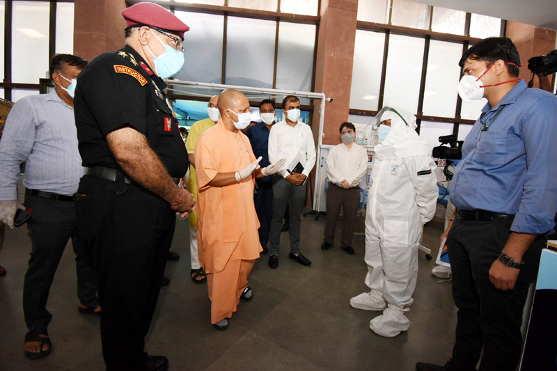 Yogi Adityanath inaugurates Atal Bihari Vajpayee Covid Hospital in Lucknow