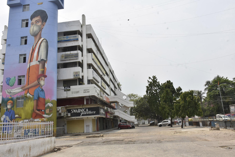 Patna remains deserted due to COVID-19 lockdown