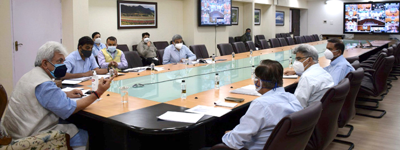 Jammu and Kashmir: Manoj Sinha chairs meeting on containment measures