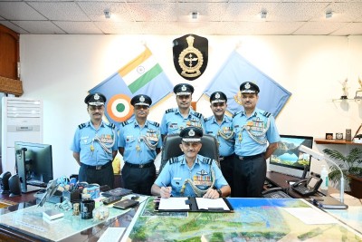 Air Marshal SP Dharkar assumes charge as Air Officer Commanding-in-Chief of Eastern Air Command