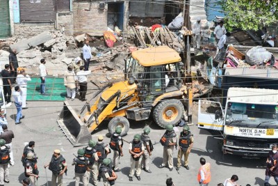 Teams of CPI, Akhilesh Yadav's SP visit Delhi's 'bulldozed' Jahangirpuri