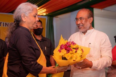 N Biren Singh takes oath as Manipur CM