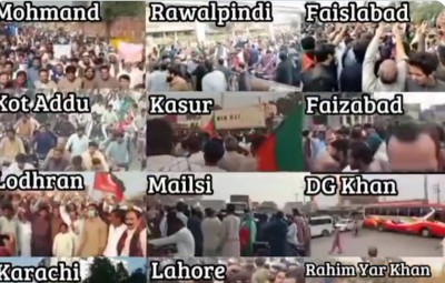 PTI workers clash with police as they protest across Pakistan against attack on Imran Khan