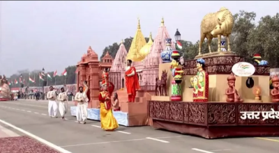 UP showcases Kashi Vishwanath Dham in Republic Day tableau