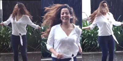 Raima Sen is in love with rain. Here's a proof