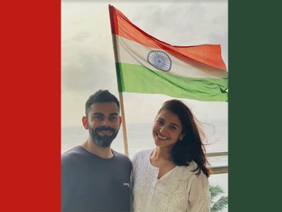 Har Ghar Tiranga: Anushka Sharma, Virat Kohli celebrate Independence Day