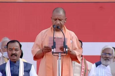 Yogi Adityanath takes oath as UP CM for second term