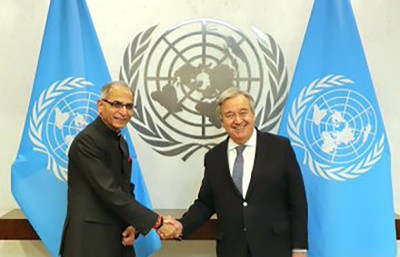 Indian Foreign Secretary Vinay Kwatra meets UN chief Antonio Guterres