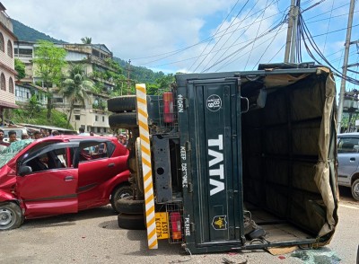 Four including two BSF personnel injured in Meghalaya accident