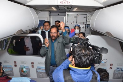 Union Minister Naqvi welcomes students evacuated from Ukraine