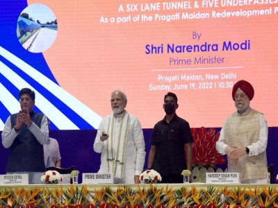 PM dedicates Pragati Maidan Integrated Transit Corridor project  to nation in New Delhi