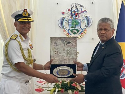 CNS R Hari Kumar visiting Seychelles