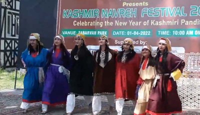 Jammu and Kashmir:  Kashmiri Pandits celebrate ‘Navreh’ with Muslim community members in Srinagar