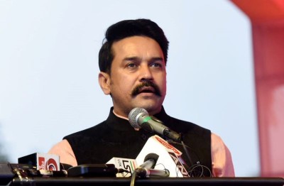 Entertainment game going on in Rajasthan Congress: Anurag Thakur