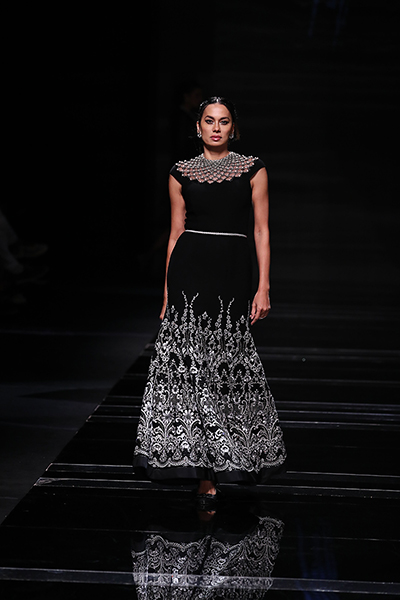 Shahab Durazi presents his black and white collection at the Lakme Fashion Week 2022