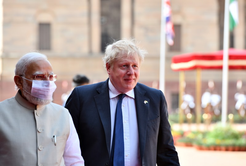 Boris Johnson, PM Modi meet in New Delhi