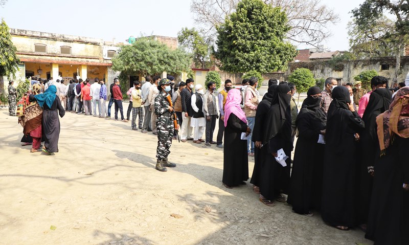 Polling underway in fifth phase of Uttar Pradesh elections