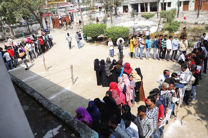 Polling underway in fifth phase of Uttar Pradesh elections